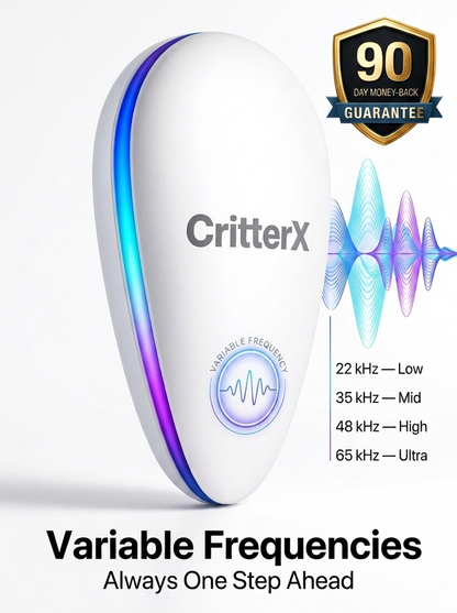 CritterX™ Pro 2025 Advanced Pest Repeller - Eliminate Pests Permanently