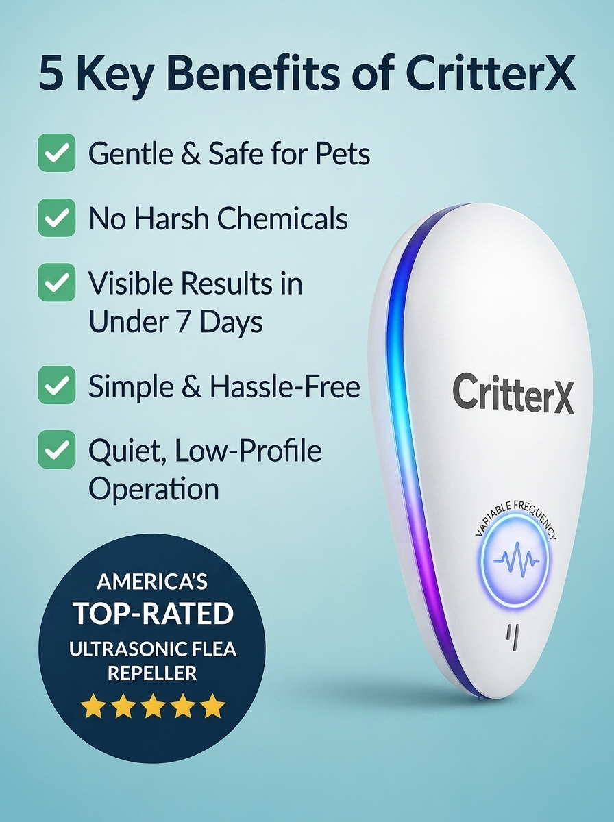 CritterX™ Pro 2025 Advanced Pest Repeller - Eliminate Pests Permanently