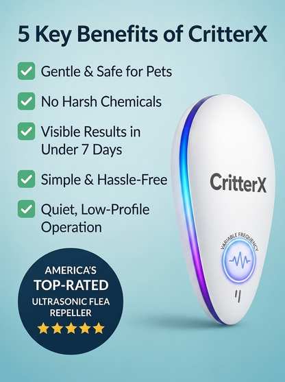 CritterX™ Pro 2025 Advanced Pest Repeller - Eliminate Pests Permanently